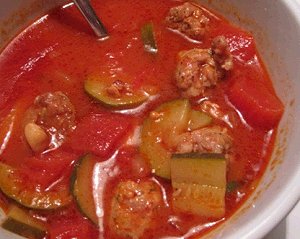Traditional Zucchini & Tomato Italian Soup