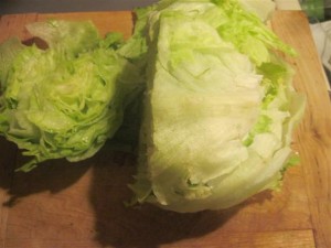 chop lettuce