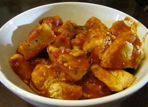 Chicken With Spicy Sauce
