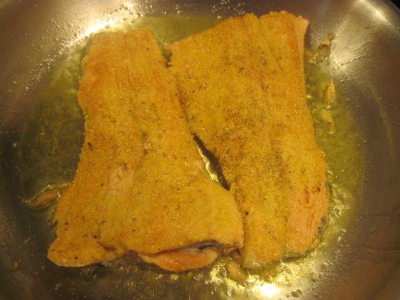 Mouthwatering Cornmeal Crusted Rainbow Trout