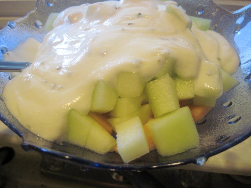 Refreshing & Minty Melon with Yogurt